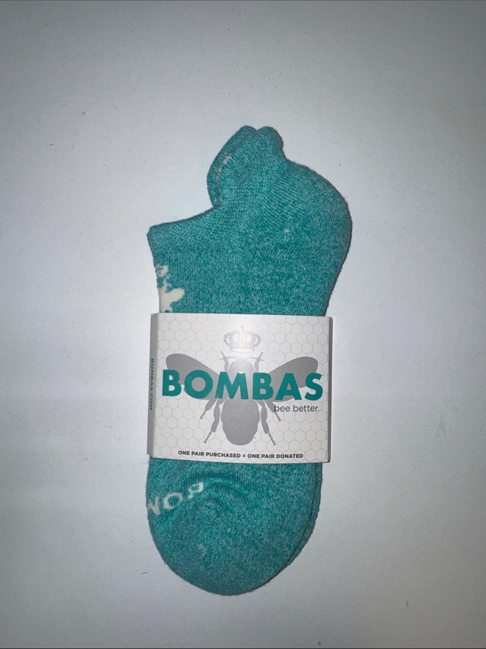 Bombas Teal low-cut socks